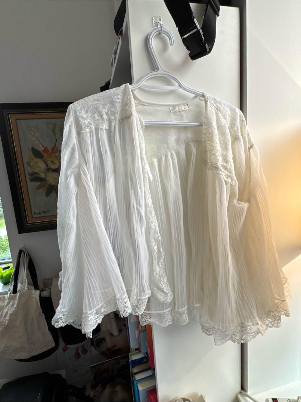 Lightweight Ivory Lace Cardigan